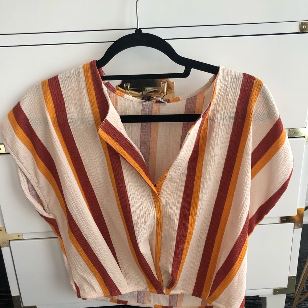 Zara crop blouse never worn